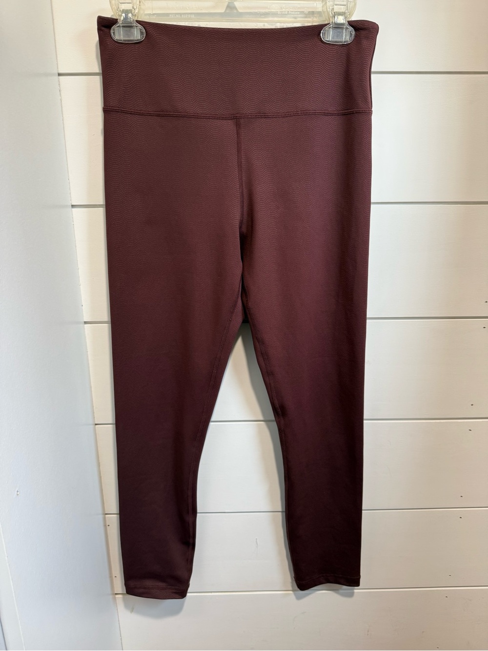 High-Rise Burgundy Girls' Leggings